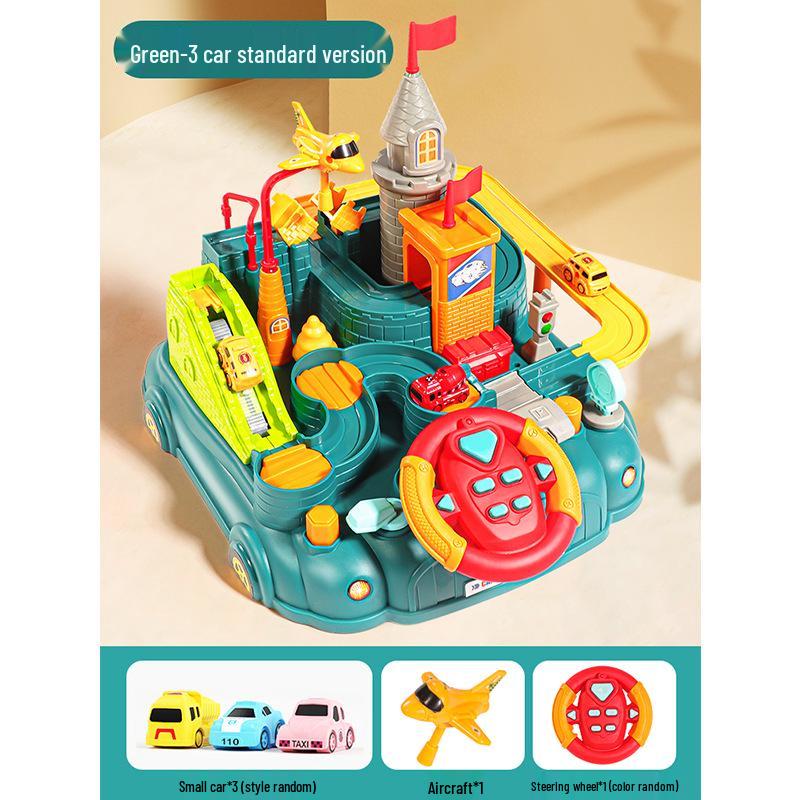 Kids' Adventure Track: Interactive Sliding Car Toy for Ages 1-3
