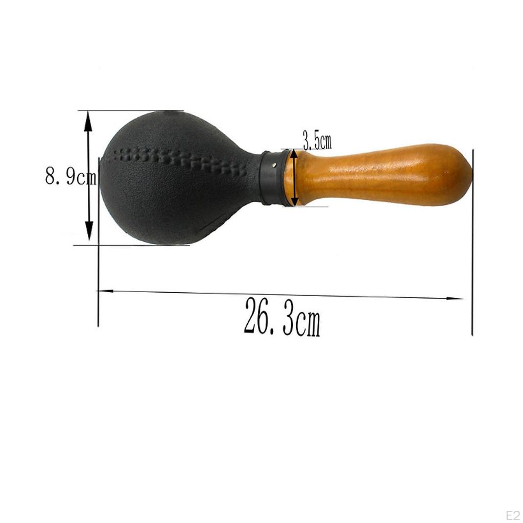 2Pcs Maracas Percussion Musical Instrument Hand Rattles Sand Hammers for Band