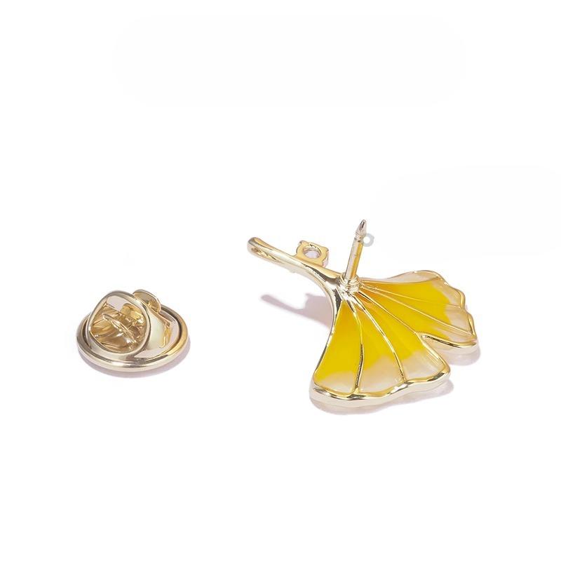 Maple Leaf Brooch for Women Shiny Leaf Brooches Pin Banquet Wedding Party Charm Jewelry Gift