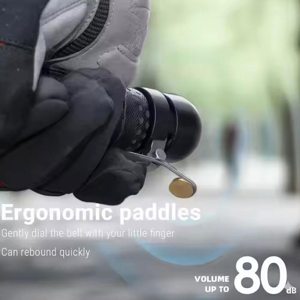 Bicycle Handlebar Bell Compacts Handlebar End Mount Handlebar Plug Type Mental Horn Anti-Theft Bike Safety Warning Alarm Bells