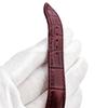 Used Rolex ROLEX Watch Parts Genuine Croco Band Crocodile Wine Red Short Length Replacement Leather Belt Spare Replacement Spare Strap 20mm Wine Red