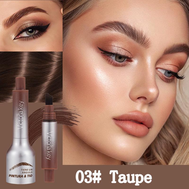 Waterproof Long-Lasting Eyebrow Tint Cream With Brush, Smudge-Proof Liquid Eyebrow Pencil For Precise, Natural-Looking Brows
