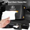 Car Tissue Box Armrest Storage Case Seatback Napkin Holder Accessories For Lexus CT200h ES250 ES300h IS250 IS200 GS300 GS460