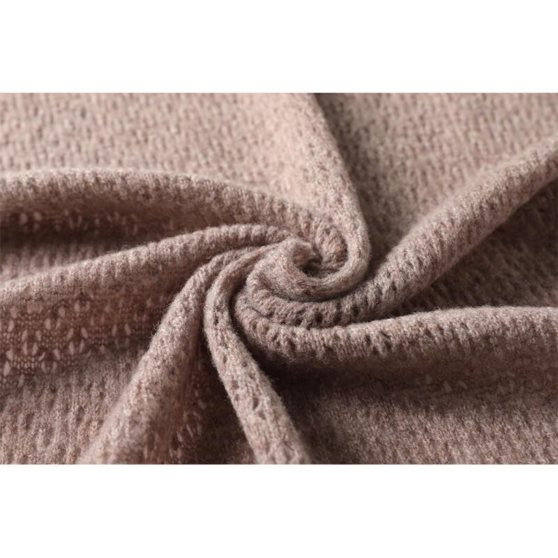 G·TENNA Women's Hollow-out Solid Color Wool Scarf