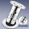 Bathroom Sink Stoppers with Popup Design & Removable Steel Strainer Basket Hair Catcher Home Bathroom Accessories
