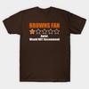 Asian Size Men Black Print T-shirt Browns-Fan No-Cut Heat Transfer Print Cotton Tshirt