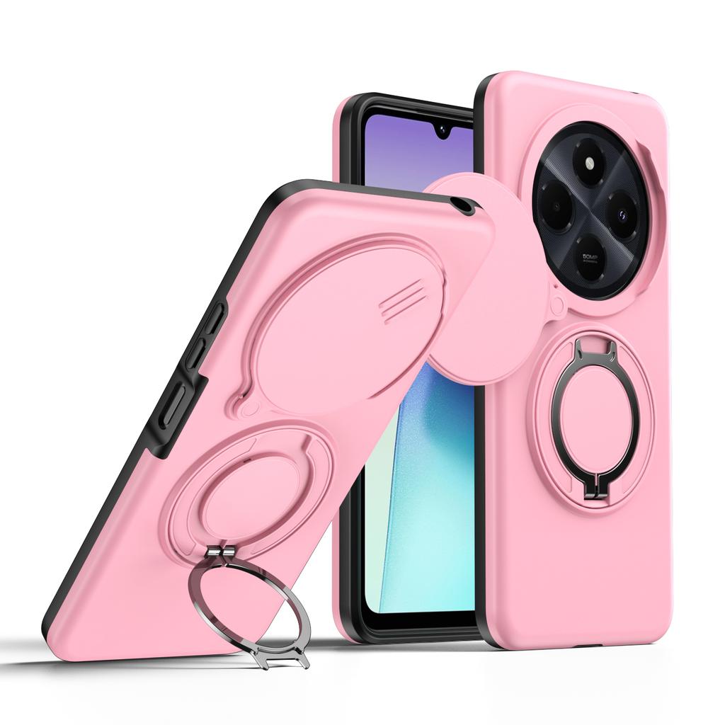 For Redmi Note 14 Pro + Armor Shockproof Phone Cases For Redmi Note 14 Pro 4G 5G 14C Magnetic Ring Holder Stand Cove