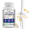 Kalzium mit Vitamin D3 Kapseln, Nahrungsergänzungsmittel, 120 Kapseln 60-Tage-Vorrat