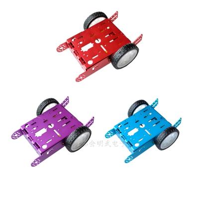 Hliníkové auto 1*2WD Nové hračky pro vzdělávání Robot Inteligentní slitinový podvozek 2WD Smart Robot Sada podvozku pro auto Udělej si sám auto MBOT