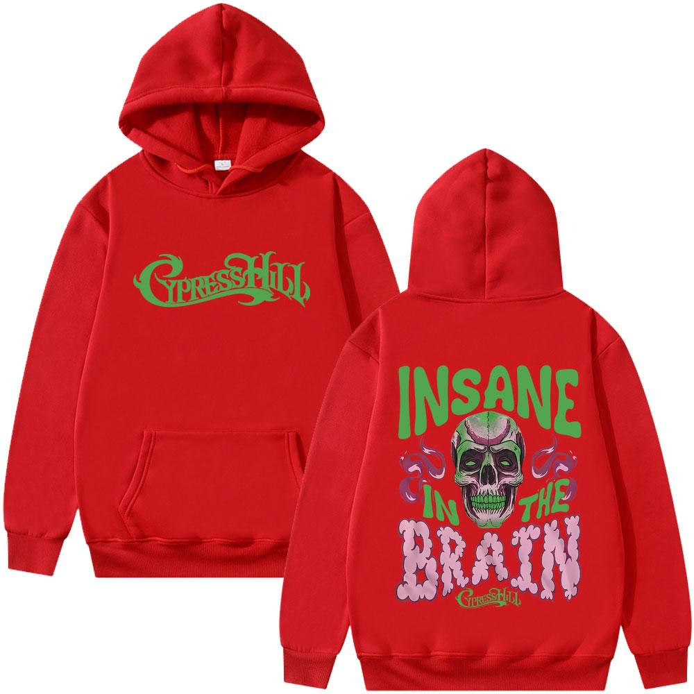 

Худи Cypress Hill Black Sunday Insane in The Brain с принтом скелета, спортивный костюм, мужской, женский, модный, оверсайз 3XL