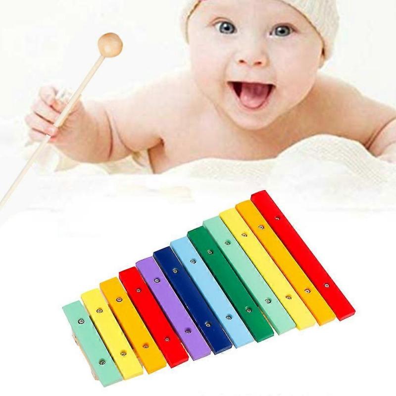 Toy Xylophone For Children With 12 Tones Beautiful Carillon Early Childhood Education Puzzle Music Hand Knock On Piano Toy