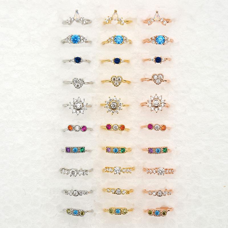 Inel de nas cu zircon colorat de 0,8 x 8 mm - bijuterii la modă europene și americane pentru nas perforat 