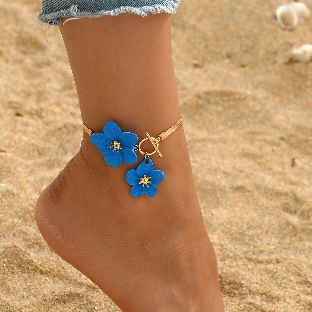 Bohemia Style Chain Anklets for Women Foot Accessories Summer Beach Vacation Barefoot Sandals Bracelet Ankle On The Leg Female