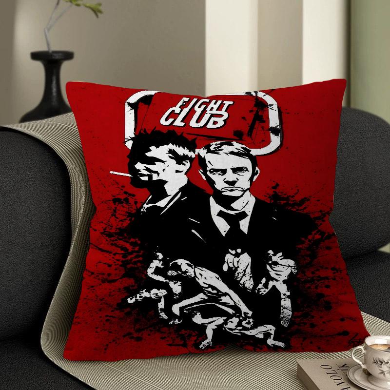 Movie Fight Club Cushion Cover Pillowcase Upholstery Sofa Throw Pillow Home Decor Pillowcas
