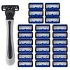 6-Layers Safety Razor Set High Quality Men Razor Sharp Stainless Steel Shaving Changeable Shaver Head Blade