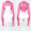 2 Styles Perona Cosplay Wig Anime Long Pink Curl With Ponytails Heat Resistant Synthetic Hair Cosplay Costume Wigs + Wig Cap