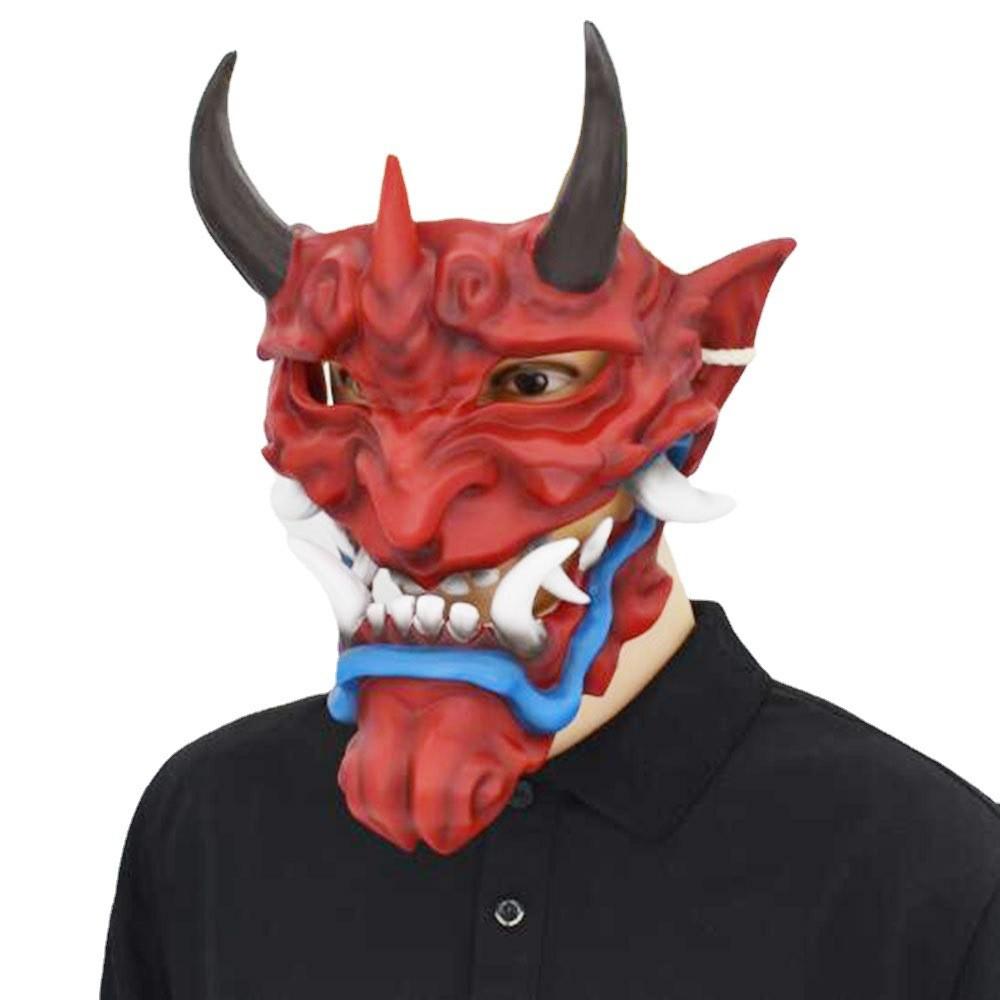 Fangs Ghost Face Mask Horror Prop Resin Decoration For Halloween Party Use