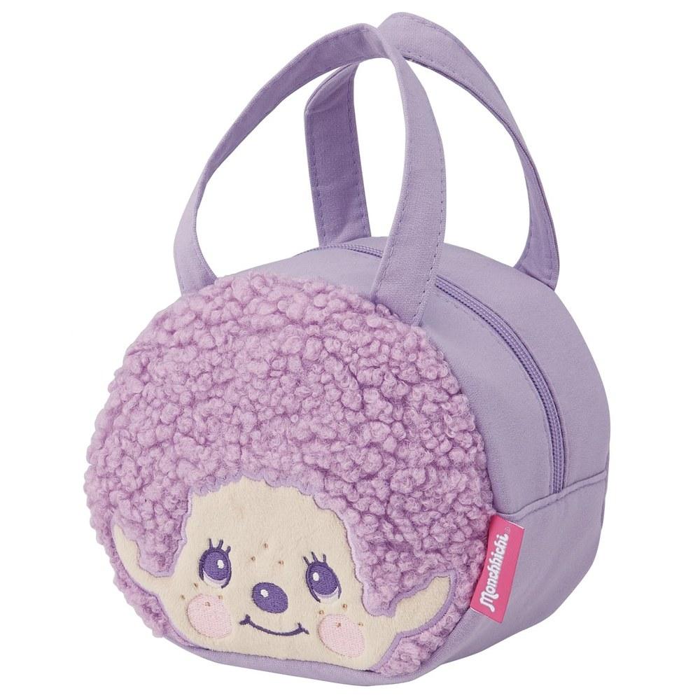 Skater Monchhichi Lunch Bag KNBD1-A Purple Sweat Material