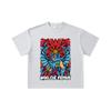 260 GSM Doppelgarn 32er Zählung 100% Baumwolle Saint Seiya V13 Phönix Aufdruck Unisex Schweres Baumwoll-T-Shirt