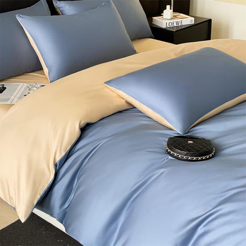 BGM-T2465 Antimicrobial Long-Staple Cotton 4-Piece Bedding Set with Silk Quilt