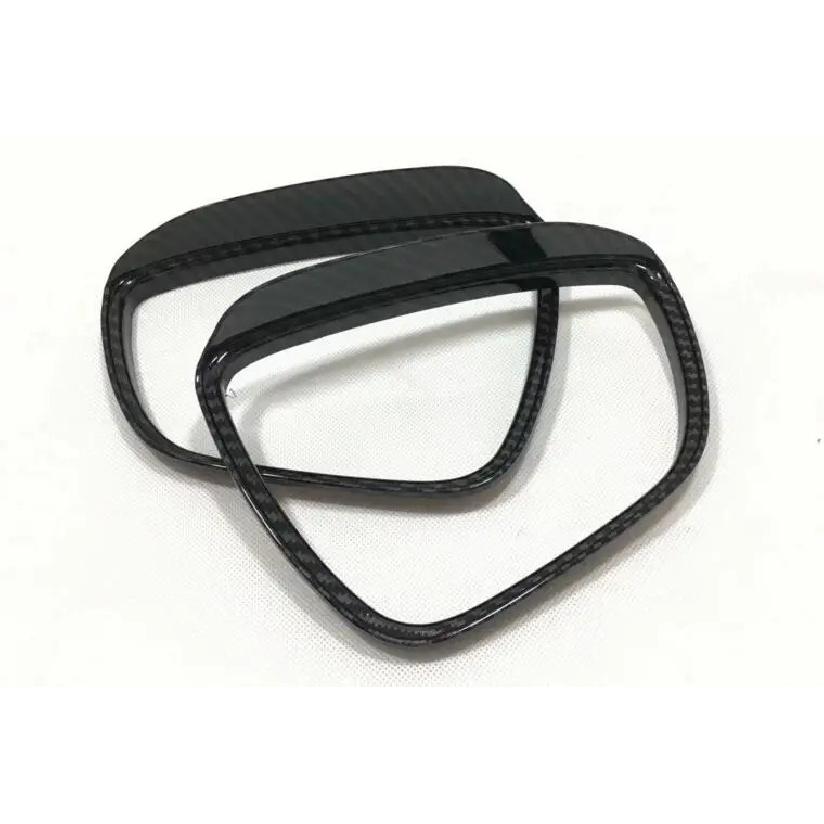 For Ford Focus     Car Rear Rearview Side Glass Mirror Trim Frame Rain Shield Sun Visor Shade Eyebrow 2pcs