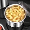 304 Stainless Steel Tea, Cereal, Spice, Nut, Coffee Storage Can with Lid