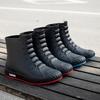 Nowe gumowe buty męskie Trend męskie kalosze platformy buty outdoorowe Slip on wodoodporne męskie botki robocze solidne buty Bota Masculina