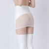 Sexy Women Oil Shiny Micro Mini Skirt Pu Mesh Sheer See Through Tight Pencil Skirt Elastic Packet Hip Sweet Cute Skirt