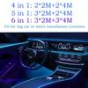 LED Car Interior Ambient Light RGB Fiber Optic Lighting Kit W/ USB APP Music Control Neon Auto Atmosphere Decorative Lamp Strips