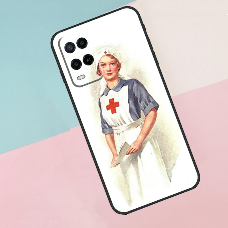 Cartoon Medicine Doctor Nurse For Oppo A16 A76 A96 A15 A80 A60 A40 A94 A54 A98 A78 A18 A38 A58 A17 A77 A74 A57S Phone Case