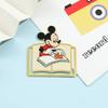 Cute Cartoon Mickey and Friends Bookmarks Anime Book Clips Metal Book Mark Anime Fans Collection Gift for Book Lovers Stationery