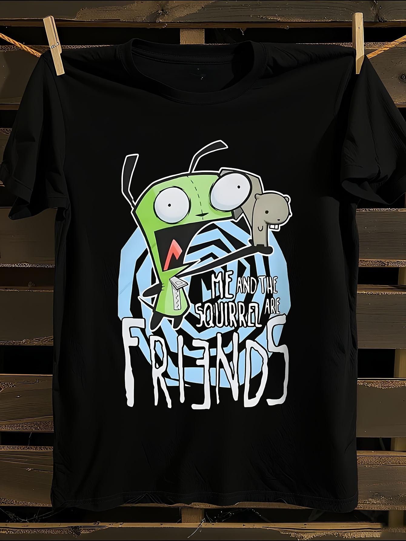Invader Zim Me and The Friends Graphic T-shirt L