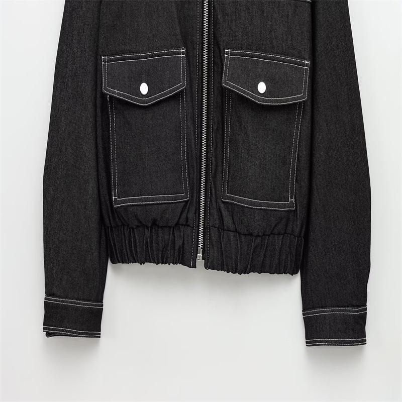 2025 Autumn/Winter Women's Stylish Lapel Denim Jacket Coat