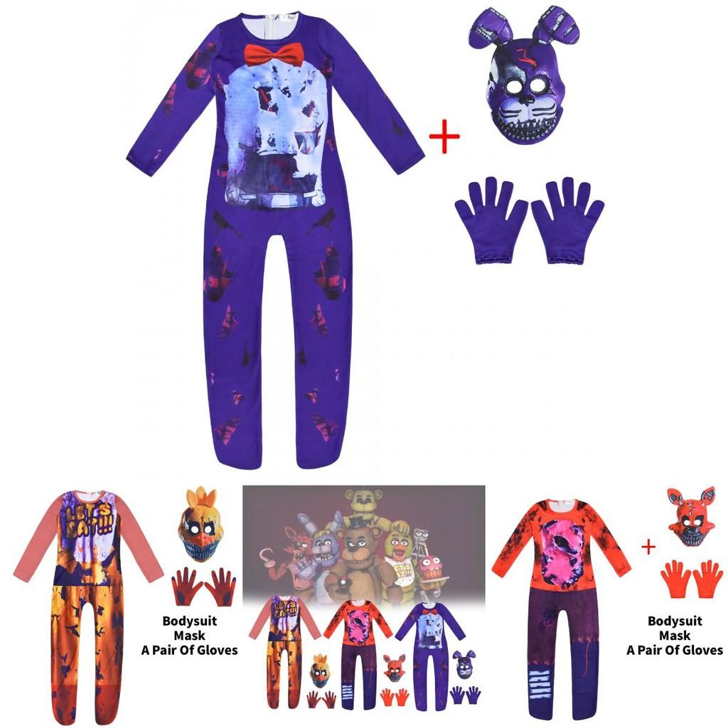 Costume Cosplay per Festa di Bambini Five Nights At Freddys in Tessuto di Poliestere per Giocare