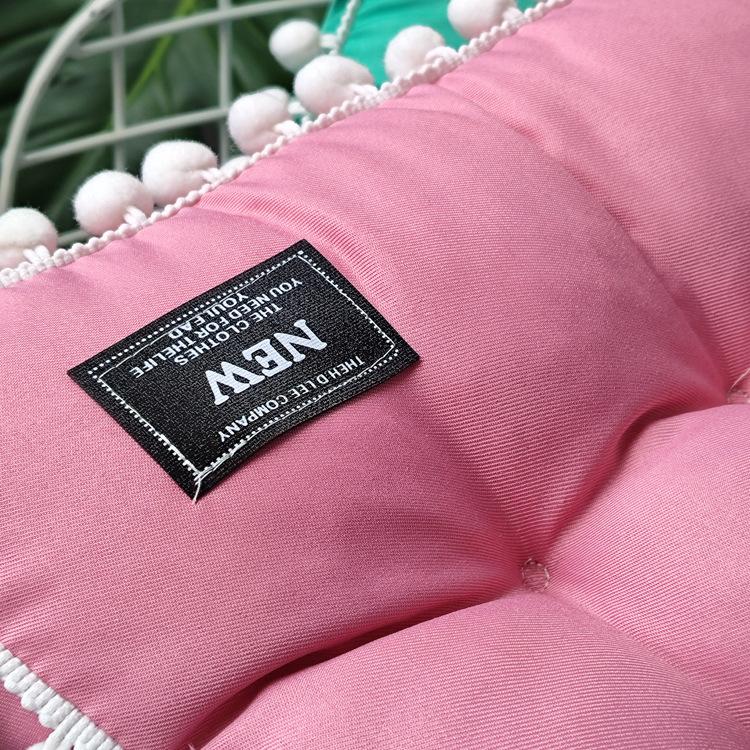 41X41Cm Thick Three-Dimensional Plush Ball Cushion, Solid Nordic Style Seat Cushion, Window Seat Cushion