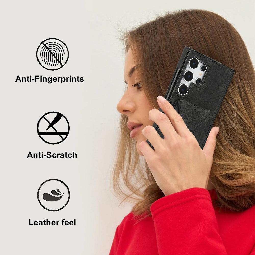Retro Leather Phone Case for Samsung Galaxy S26 Ultra S26+S25 Edge S24 Fe S23 Plus S22 S21 S20 Note20 Card Holder Magnetic Cover