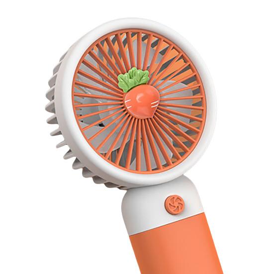 Mini Fan Multifunctional Summer Cartoon Fruit Cool Rechargeable Handheld Mini Fan Phone Rack