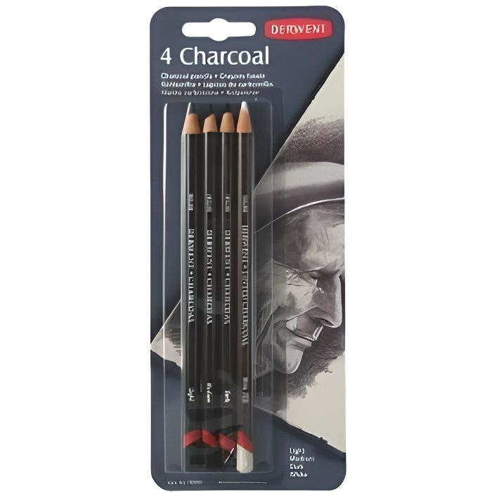 4 DERWENT Charcoal Charcoal Pencils