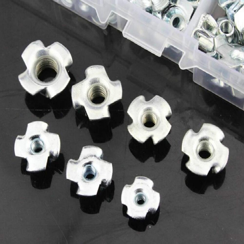 T Nut Biuzi Zinc Plated Carbon Steel Four-Pronged Tee Nuts,Rust and Corrosion Protection Use Easily Nut Kit,for Fasten Wood Particle or Composite Materials M8 30pcs T Nut Biuzi Zinc Plated Carbon Steel Four-Pronged Tee Nuts,Rust and Corrosion Protection Use Easily Nut Kit,for Fasten Wood Particle or Composite Materials M8 30pcs