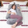 Jiabinfu Pregnancy Pillow, U Shaped Full Body Pillow for Maternity Support, Sleeping Pillow with Cover for Pregnant Women