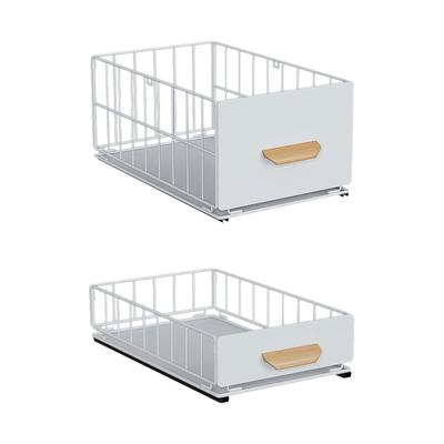 Pull Out Cabinet Organizer Sliding Drawer Guide Rail Design Under Sink Storaged Pantry Storage Shelf for Bathrooms Kitchens