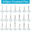 720Pcs Connector Pin Terminals Car Electrical Wire Terminals 1/1.5/1.8/2.2/2.8/3.5mm Automotive Pin Connector Enduring