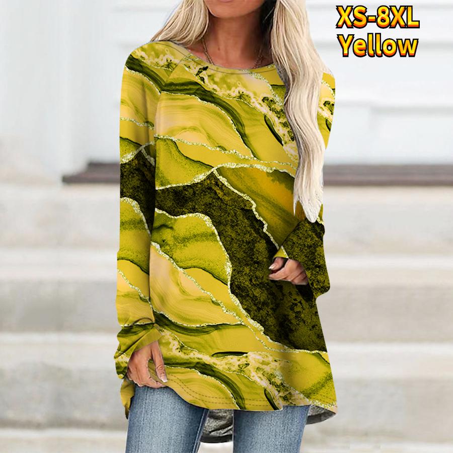 Женская футболка с абстрактным рисунком в полоску Футболки с принтом Женская модная — фото 15