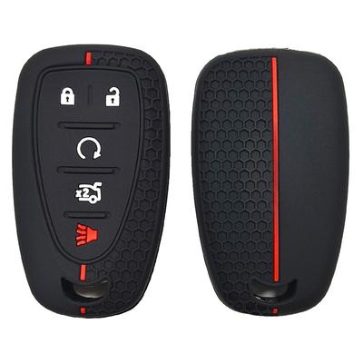 Silikon Autoschlüsselhülle Halter Schale Weiche Fernbedienungsabdeckung Schutz für Chevrolet Cruze 2016 Malibu XL 5 Tasten Keyless Go Fernbedienung