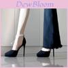 High Heel Women Shoes With Material And Pointed Toe For Daily Wear
