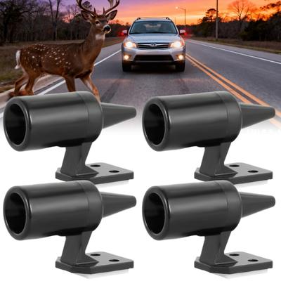 4Pcs Wind Powered Deer Alert Whistles For Vehicles Universal Animal Warning Device ABS Design for Car, Truck