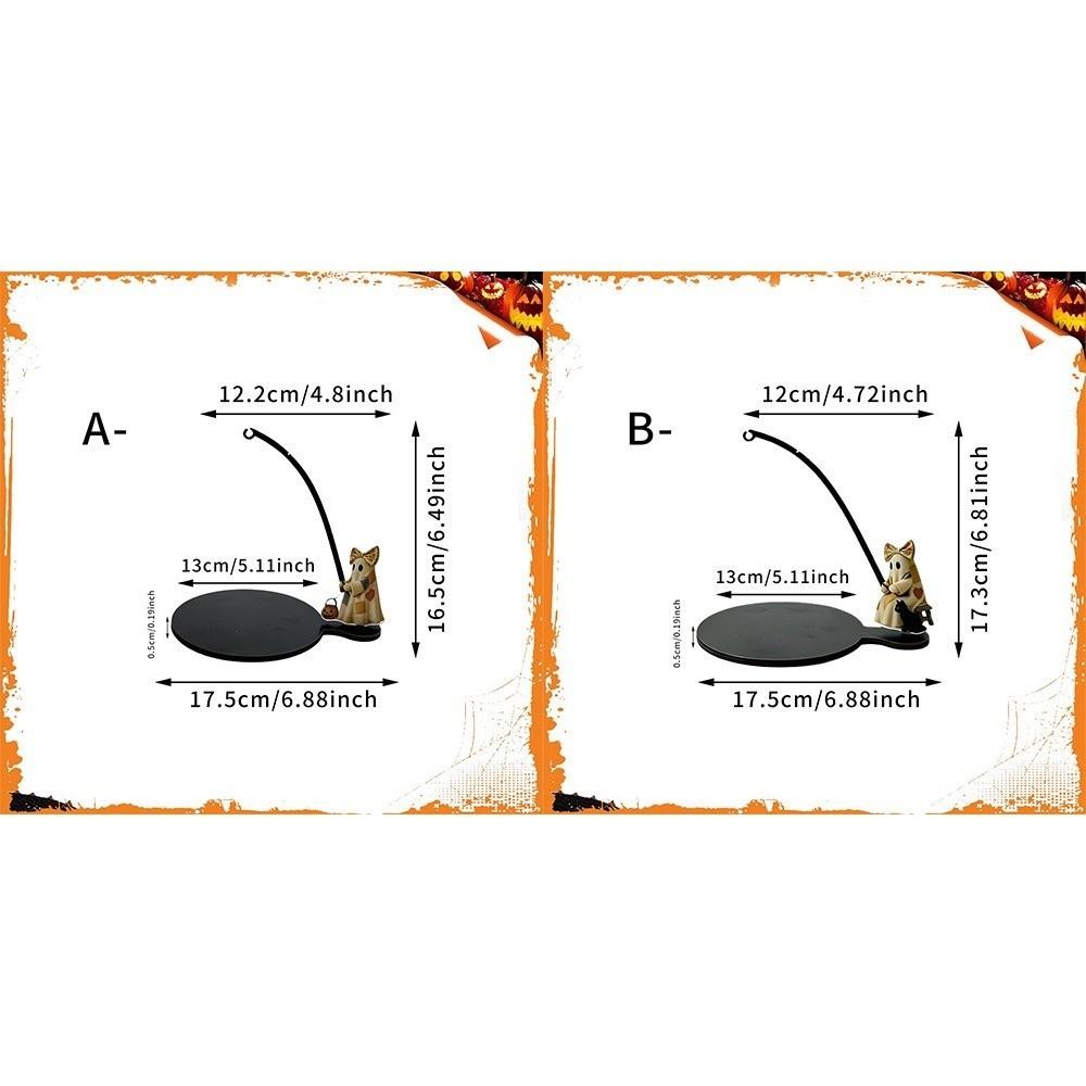 Fishing Ghost Tea Coaster Set Wooden Tea Bag Hanger Ornaments Tea Bag Stand Holiday Party