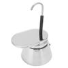 304 Verdickter Stahl Espressokocher Kaffeekanne Herdplatten-Espressokocher Outdoor Tragbare Nutzung