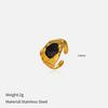Chenhe Stainless Steel Jewelry Fashion Light Luxury Titanium Steel Jewelry Women's High-end Sense Niche Does Not Fade Open Ring