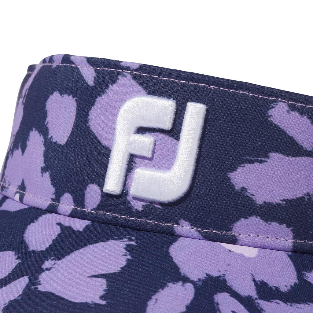 [FootJoy] UV Protection Flower Print Wide Visor, Navy, Ladies Free Size (55-57cm) FH23VWFS-4N5